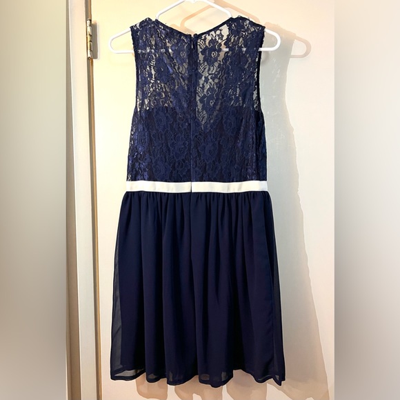 ASOS Navy Lace Dress - Picture 2 of 2